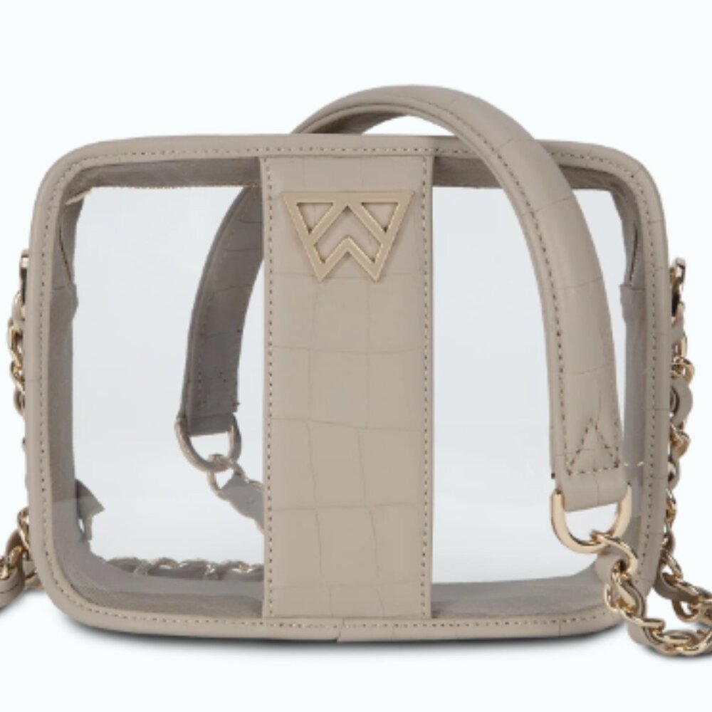 Kelly Wynne CLEAR MINGLE MINGLE MINI Toasted Tan